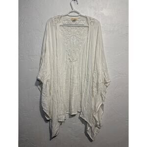 Sweet Magnolia‎ white crotchet shawl cardigan womens OS cottagecore boho chic